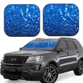 thumbnail image 1 of Sikiie A Blue Glitter Print Foldable Car Windshield Sun Visor, Car Window Sunshade Suitable for Sedan, SUV and Truck Car Accessories-Large, 1 of 6