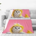 thumbnail image 1 of Sikiie A Funny Cat Ultra-Soft Micro flannel Blanket Luxury All Seasons Warm Blanket for Bedding Sofa and Travel (4 sizes)-80"x60", 1 of 7
