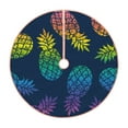 thumbnail image 1 of Sikiie Abstract Bright Pineapple Fruit Retro Nativity Christmas Tree Skirt, Jesus Christian Winter Holiday Tree Mat Decoration(30-48IN)30", 1 of 6