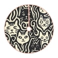 thumbnail image 1 of Sikiie Abstract Cat Faces Pattern Christmas Tree Skirt, Christmas Tree Decorations, Christmas Decor, Tree Mat Decoration(30-48IN)-30", 1 of 6