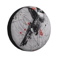 thumbnail image 1 of Sikiie Abstract Geometric Hummingbird PVC Leather Spare Tire Wheel Cover Spare Tire Cover, for Car Truck SUV Camper Trailer Universal Fit(14-17in)-17 inch, 1 of 6