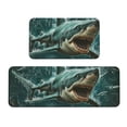 thumbnail image 1 of Sikiie Abstract Geometric Shark Kitchen Mat 2 PCS Cushioned Kitchen Rug, Waterproof Non-Slip Kitchen Mats for Kitchen, Floor Home, Sink, Laundry, 1 of 6