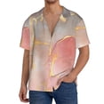 thumbnail image 1 of Sikiie Abstract Marble Texture Men's Cuban Shirt, Hawaiian Shirts, Business Casual Button Down Shirts, Short Sleeve Shirt-X-Large, 1 of 5