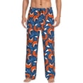 thumbnail image 1 of Sikiie Abstract Vintage Fox and Plants Pajama Pants Men, PJ Bottoms, Sleep & Lounge Pants-Large, 1 of 6