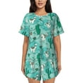 thumbnail image 1 of Sikiie Alapaca in Boho Womens Pajama Sets Short Sleeve Top With Pants Sleepwear 2 Piece Lounge SetLarge, 1 of 6