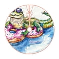 thumbnail image 1 of Sikiie Alligator Donut Pool Float Christmas Tree Skirt, Christmas Tree Decorations, Christmas Decor, Tree Mat Decoration(30-48IN)-48", 1 of 6