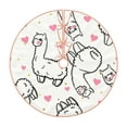 thumbnail image 1 of Sikiie Alpacas and Hearts Nativity Christmas Tree Skirt, Jesus Christian Winter Holiday Tree Mat Decoration(30-48IN)48", 1 of 6