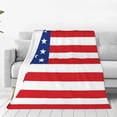 thumbnail image 1 of Sikiie America Flags3 Ultra-Soft Micro flannel Blanket Luxury All Seasons Warm Blanket for Bedding Sofa and Travel (4 sizes)-80"x60", 1 of 7