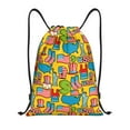 thumbnail image 1 of Sikiie America Symbols Drawstring Backpack Drawstring Bags, Draw String Back Bag for Sports, Gym, Travel, Swimming, Beach-Small, 1 of 6