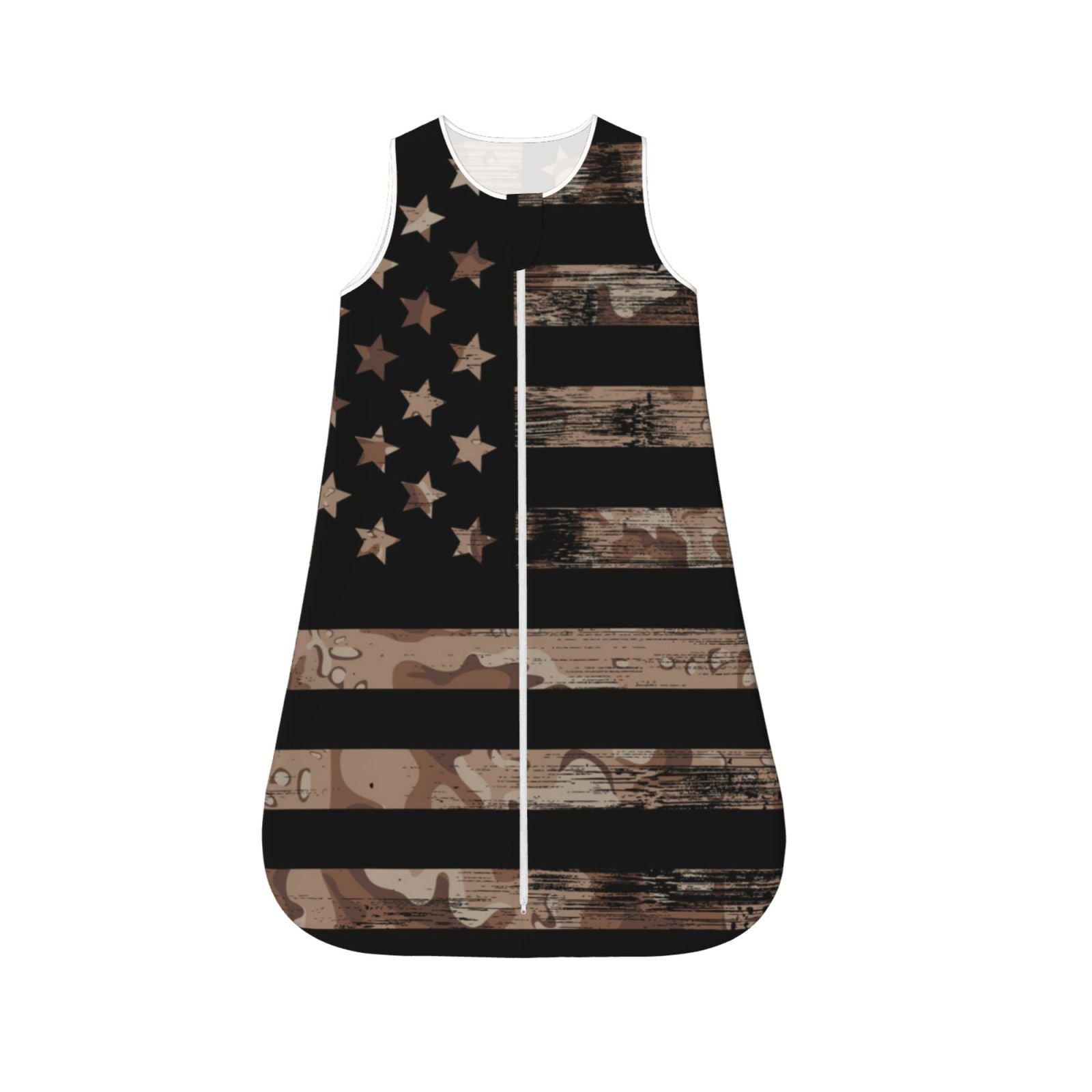 Sikiie American Flag with Desert Camouflage Baby Sleep Sack, Baby