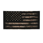 Sikiie American Flag with Desert Camouflage Custom Banners and Signs Customize Outdoor, Personalized Banner with Logo Text for Party Birthday, Customized Banner Decoration-Small