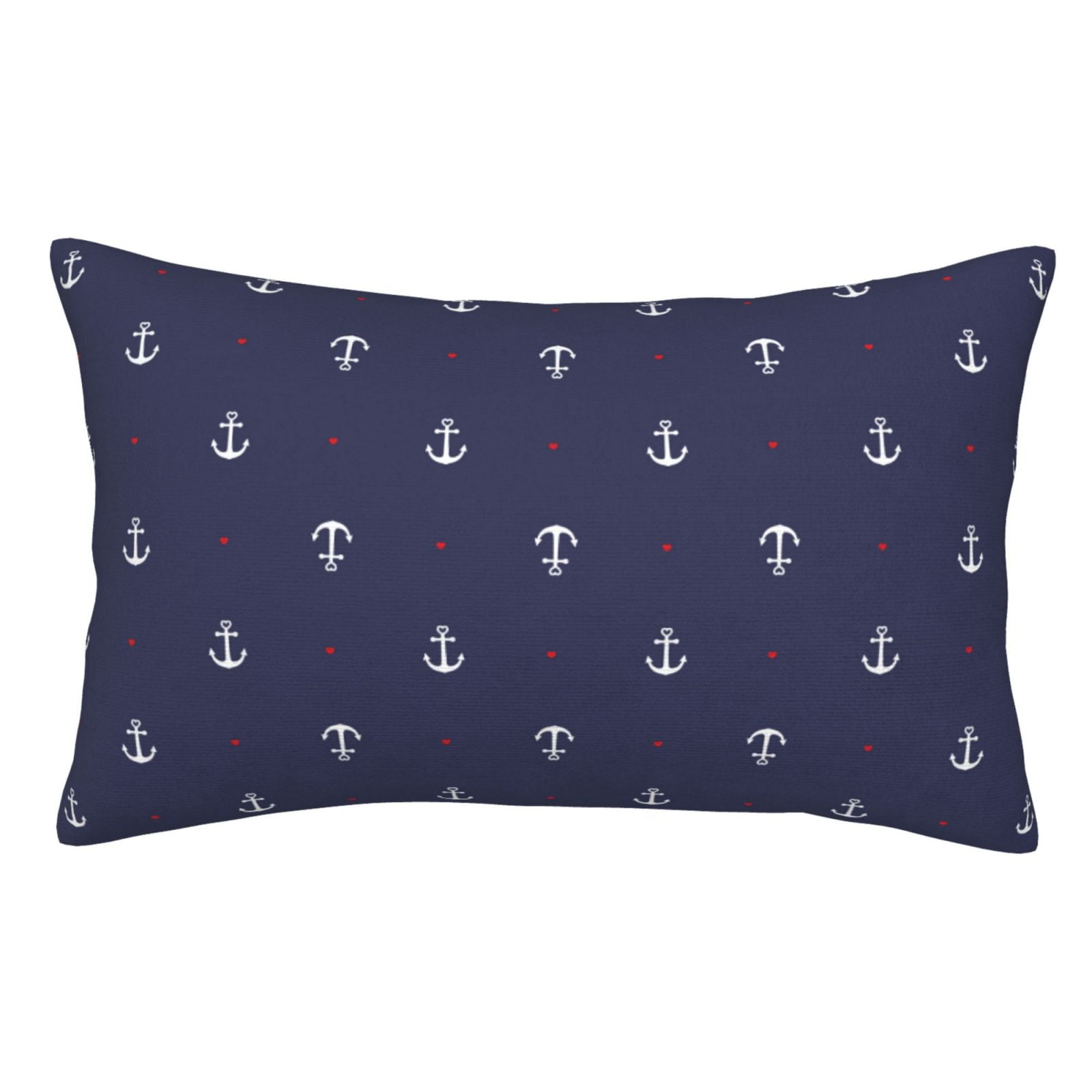 Sikiie Anchor Heart Blue Pillow Covers, Throw Pillow Case Cushion