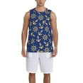 thumbnail image 1 of Sikiie Anchors and Nautical Basketball Jersey Reversible Men's Mesh Athletic Sports Shirts Training Practice S-4XL4X-Large, 1 of 6