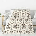 thumbnail image 1 of Sikiie Anchors with Rope Cozy Flannel Fleece Throw Blanket: Lightweight & Thick for All Seasons - Perfect for Women, Men, & Kids"50"x40", 1 of 6