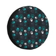 thumbnail image 1 of Sikiie Animal Footprints PVC Leather Spare Tire Wheel Cover Spare Tire Cover, for Car Truck SUV Camper Trailer Universal Fit(14-17in)-14 inch, 1 of 6