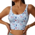 thumbnail image 1 of Sikiie Animal Print Strappy Sports Bra for Women Padded Push Up Sports Bra Athletic Running Sports Bra Workout Bra Yoga Bra, 1 of 5