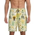 thumbnail image 1 of Sikiie Animal Tree Mens Pajama Shorts, Lightweight Lounge Pant with Pockets Soft Sleep Pj Shorts for MenX-Large, 1 of 6