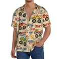 thumbnail image 1 of Sikiie Animal Truck Men's Wrinkle Free Untucked Cuban Shirt Business Casual Button Down Shirts Short Sleeve ShirtSmall, 1 of 5