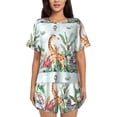 thumbnail image 1 of Sikiie Animals-1 Womens Pajama Sets Short Sleeve Top With Pants Sleepwear 2 Piece Lounge Set-Medium, 1 of 6