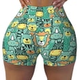 thumbnail image 1 of Sikiie Animals with Leaf Print Workout Shorts Women Scrunch Butt Gym Shorts Seamless High Waist Tummy Control Yoga Biker Athletic Shorts, 1 of 5