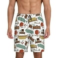 thumbnail image 1 of Sikiie Art Of Living Mens Pajama Shorts, Lightweight Lounge Pant with Pockets Soft Sleep Pj Shorts for Men4X-Large, 1 of 6