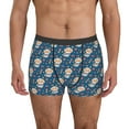 thumbnail image 1 of Sikiie Astronaut Corgi Dog Print Men's Boxer Briefs, Elastic Waistband Boxer Briefs Leggings-X-Large, 1 of 5