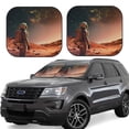 thumbnail image 1 of Sikiie Astronaut On Mars A Print Foldable Car Windshield Sun Visor, Car Window Sunshade Suitable for Sedan, SUV and Truck Car Accessories-Small, 1 of 6
