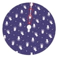 thumbnail image 1 of Sikiie Astronaut Rabbit 30-48 inches {designName} Print Christmas Tree Skirt Snowman Xmas Tree Skirt with Edge Christmas Decorations for Holiday Party48", 1 of 7