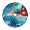 thumbnail image 1 of Sikiie Aurora Borealis Village Christmas Tree Skirt, Christmas Tree Decorations, Christmas Decor, Tree Mat Decoration(30-48IN)-36", 1 of 6