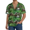 thumbnail image 1 of Sikiie Australian White Tree Frog Sitting on Branch Men's Wrinkle Free Untucked Cuban Shirt Business Casual Button Down Shirts Short Sleeve Shirt3X-Large, 1 of 5