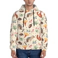 thumbnail image 1 of Sikiie Autumn Forest Animals Men's Hoodie, Essentials Hoodie, Sweatshirt, Pullover Hooded Sweatshirt for Men-Small, 1 of 7