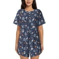 thumbnail image 1 of Sikiie Autumn Forest2 Womens Pajama Sets Short Sleeve Top With Pants Sleepwear 2 Piece Lounge SetMedium, 1 of 6