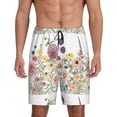 thumbnail image 1 of Sikiie Autumn Garden Mens Pajama Shorts, Lightweight Lounge Pant with Pockets Soft Sleep Pj Shorts for MenXX-Large, 1 of 6