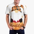 thumbnail image 1 of Sikiie Autumn Gnomes Print Men's Short-sleeved POLO Shirts, Button-down Shirts and T-shirts are Suitable for Vacation, Leisure and Business-4X-Large, 1 of 6