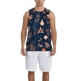 thumbnail image 1 of Sikiie Autumn Leaves With Blue Basketball Jersey Reversible Men's Mesh Athletic Sports Shirts Training Practice S-4XLMedium, 1 of 6