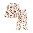 thumbnail image 1 of Sikiie Autumn Maple Leaf with Hedgehog Pajamas for Women Set, Womens Pajama Sets, Lounge Sets for Women, 2pjs for Women-Medium, 1 of 7