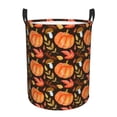 thumbnail image 1 of Sikiie Autumn Pumpkin Print Round Dirty Clothes Basket, Waterproof Standing Foldable Storage Basket, for Laundry Room, Bedroom, Bathroom Storage-Medium, 1 of 6