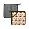 thumbnail image 1 of Sikiie Autumn Red Truck Pot Holders Kitchen Insulation Mats Heat Resistant Pot-Holder Oven Anti-Scald Pads for Cooking Baking, 7.1*7.1inch, 1 of 8