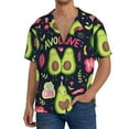 thumbnail image 1 of Sikiie Avocado Love Men's Wrinkle Free Untucked Cuban Shirt Business Casual Button Down Shirts Short Sleeve ShirtX-Large, 1 of 5