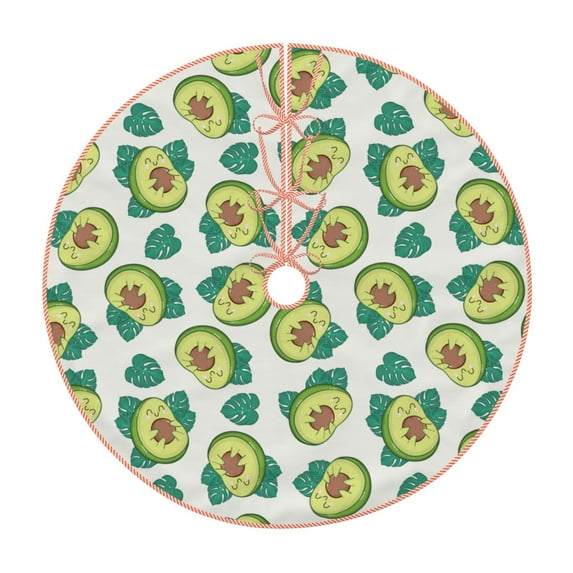 Sikiie Avocado Sleeping Christmas Tree Skirt, Christmas Tree Decorations, Christmas Decor, Tree Mat Decoration(30-48IN)-36"