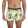 thumbnail image 1 of Sikiie Avocado for Exercise Print Men's Boxer Briefs, Elastic Waistband Boxer Briefs Leggings-Medium, 1 of 5