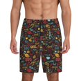 thumbnail image 1 of Sikiie BBQ Barbecue Grill Mens Pajama Shorts, Lightweight Lounge Pant with Pockets Soft Sleep Pj Shorts for Men3X-Large, 1 of 6