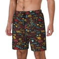 thumbnail image 1 of Sikiie BBQ Barbecue Grill Print Men's Double Layer Swimming Trunks, Adjustable Waistband and Pockets Sports Swimming Trunks, Beach Swimwear-XX-Large, 1 of 6