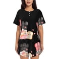 thumbnail image 1 of Sikiie Baker Gnome Womens Pajama Sets Short Sleeve Top With Pants Sleepwear 2 Piece Lounge Set4X-Large, 1 of 6