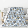 thumbnail image 1 of Sikiie Balloon Vintage Cozy Flannel Fleece Throw Blanket: Lightweight & Thick for All Seasons - Perfect for Women, Men, & Kids"50"x40", 1 of 6