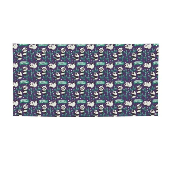 Sikiie Bamboo Panda Custom Banners and Signs Customize Outdoor, Personalized Banner with Logo Text for Party Birthday, Customized Banner Decoration-Medium