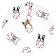 thumbnail image 1 of Sikiie Bbaseball Dog 30-48 inches {designName} Print Christmas Tree Skirt Snowman Xmas Tree Skirt with Edge Christmas Decorations for Holiday Party30", 1 of 7