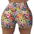 thumbnail image 1 of Sikiie Beach Life Print Workout Shorts Women Scrunch Butt Gym Shorts Seamless High Waist Tummy Control Yoga Biker Athletic Shorts, 1 of 5