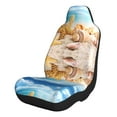 thumbnail image 1 of Sikiie Beach Starfish Shell Car Seat Covers 2PCs Front Car Seat Covers Universal fit for Most Cars SUVs and Trucks-1, 1 of 9