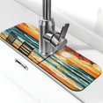 thumbnail image 1 of Sikiie Beach Umbrella Sunset Splash Guard for Sink Faucet-1 PC Super Absorbent Fast Drying Mat Sink Gadgets-Splash Guard for Kitchen, Sink Mat, 1 of 7